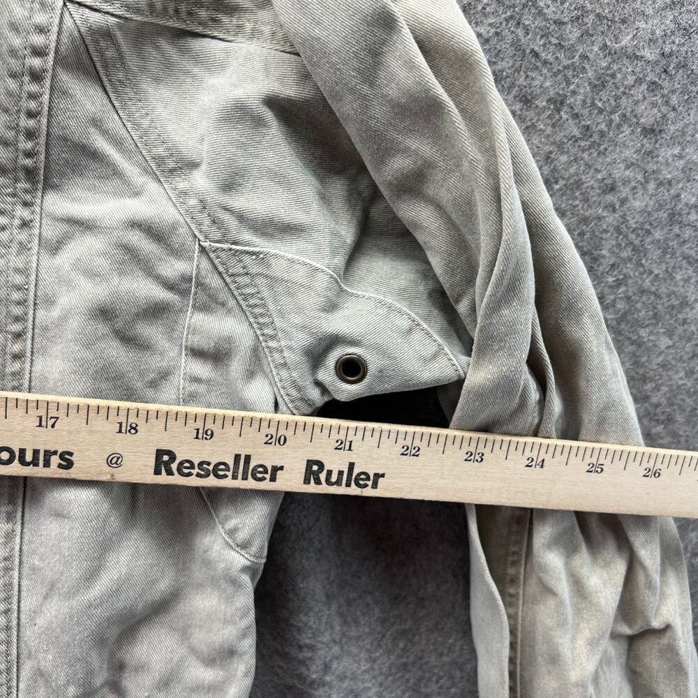 Orvis Jacket Men Small Adult Khaki Full Zip Tan Beige Trench Coat Canvas Cotton - Picture 8 of 12
